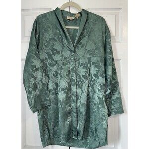 Victoria's Secret Gold Label Satin Sleep Shirt/Dress - Sage Green - size S/P